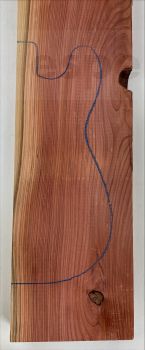 Body Redwood  with sap, 50mm 2-pcs. grainmatched FSC®100%